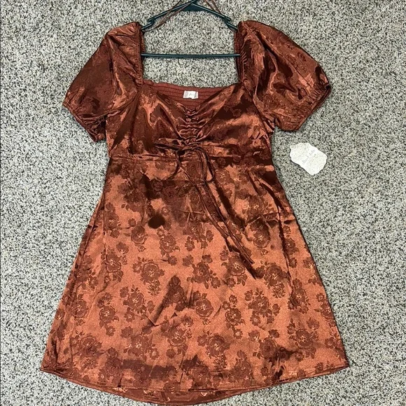 Altar'd State | Dresses | Altard State Rust Floral Dress | Poshmark